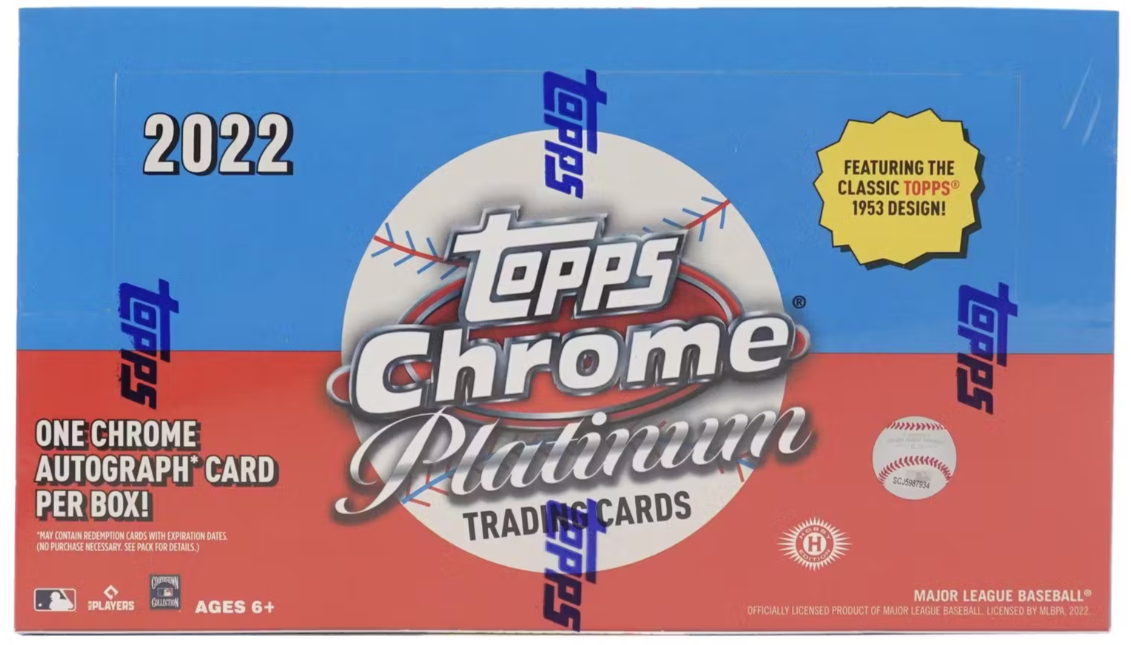 2022 Topps Chrome Platinum Anniversary Baseball Hobby Box Break (1) - RT 108