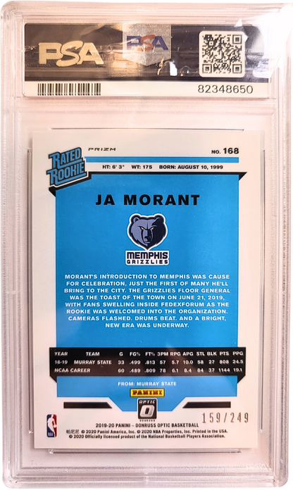 2019-20 Donruss Optic Premium Box Set Ja Morant RR